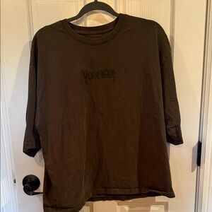 Men's washed Green Graphic T-Shirt